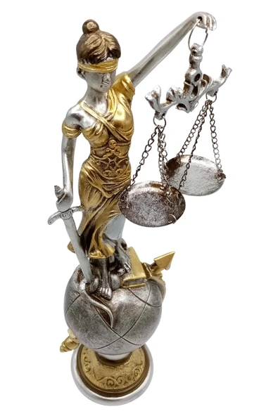 Themis Adalet Terazisi Heykeli ve Dünya Biblo Gümüş 37cm - Resim 10