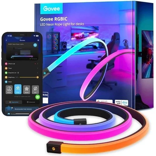 Govee Gaming Neon LED Masa Şeridi Kesilebilir - 3 Metre ürün görseli