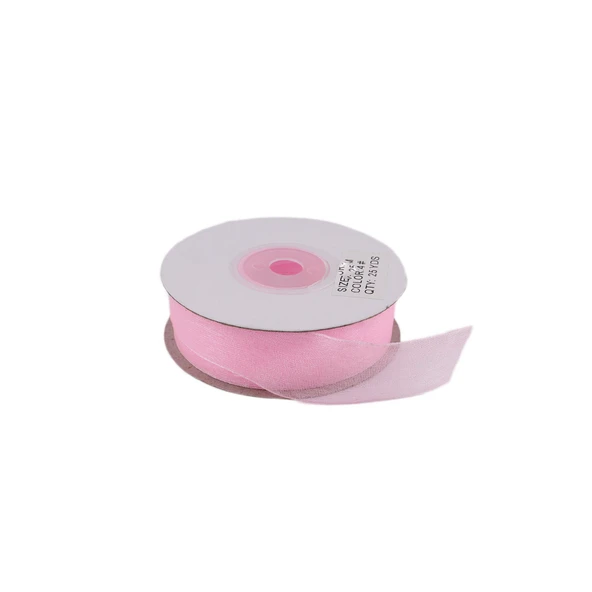 Organze Kurdele 40 MM (22 Metre)  Pembe - 1