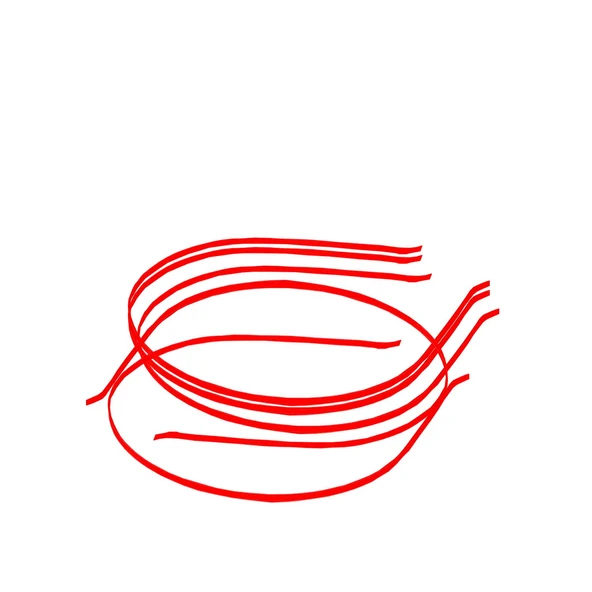 Süslenmemiş Tel Taç Metal 3 MM (12 Adet)  Kırmızı - 1