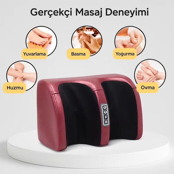 QASUL Elektrikli Ayak Masajı   Derin Doku Yoğurma Silindiri Kas Gevşeme Ağrı kesici Ayak Makineleri - 2
