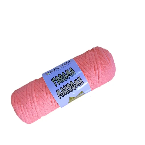 Taranabilir Makrome İpi Taranan Makrame Pamuk İpliği 5 MM 250 GR  Neon-Pembe - 1