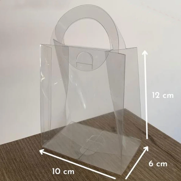 Asetat Çanta 21x21x9 CM (10 Adet) - 3