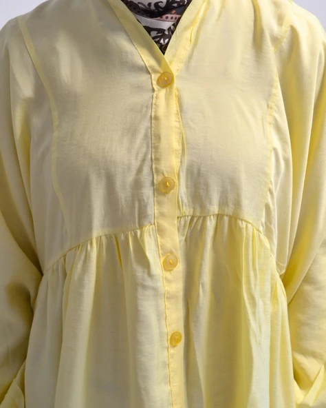 Kadın Modal Tesettür Elbise –Kahverengi– Rahat Kalıp – 135 cm Boy – 1-2 Beden - 2