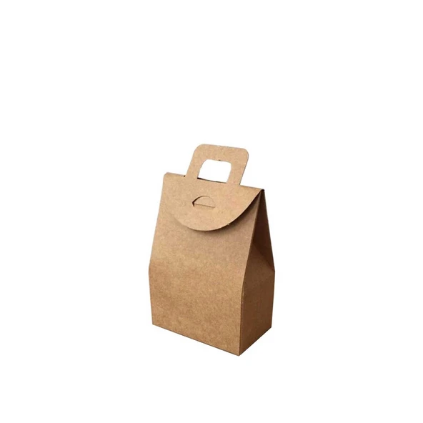 Kına Ve Çerez Çantası Karton DÜZ 7.5X11X4  CM (20 Adet)  Kraft - 1