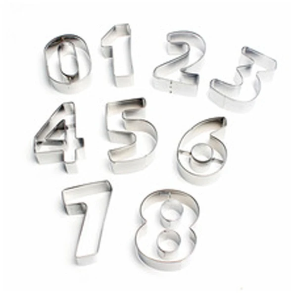 Kek Kurabiye Kalıbı Minik 0 Dan 8 Kadar 9 Parça  2.5 CM BK028 - 1