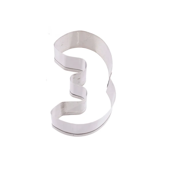 Kek Kurabiye Ve Pasta Kalıbı Metal 3 Sayı Büyük Boy Rakam 8.5 CM - 1