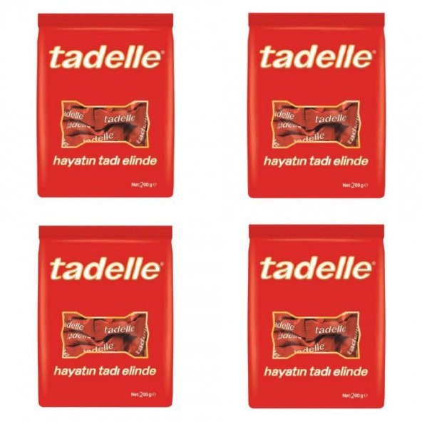Tadelle Mini Fındık Dolgulu Sütlü Çikolata 200 gr x 4 Pk