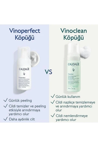 Caudalie Vinoperfect Işıltı Verici Mikro Peeling Temizleme Köpüğü 100 ml - 4
