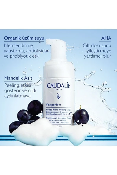 Caudalie Vinoperfect Işıltı Verici Mikro Peeling Temizleme Köpüğü 50 ml - 2