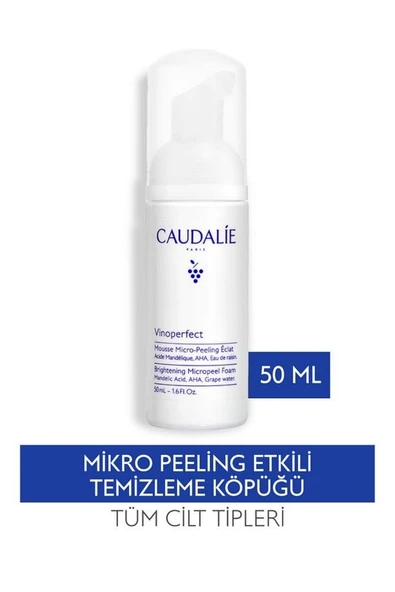 Caudalie Vinoperfect Işıltı Verici Mikro Peeling Temizleme Köpüğü 50 ml