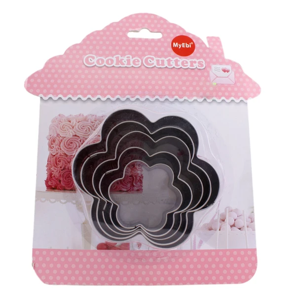 Kek Kurabiye Ve Pasta Kalıbı Metal 5 Li Set Papatya - 2