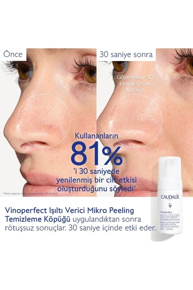 Caudalie Vinoperfect Işıltı Verici Mikro Peeling Temizleme Köpüğü 50 ml - 3