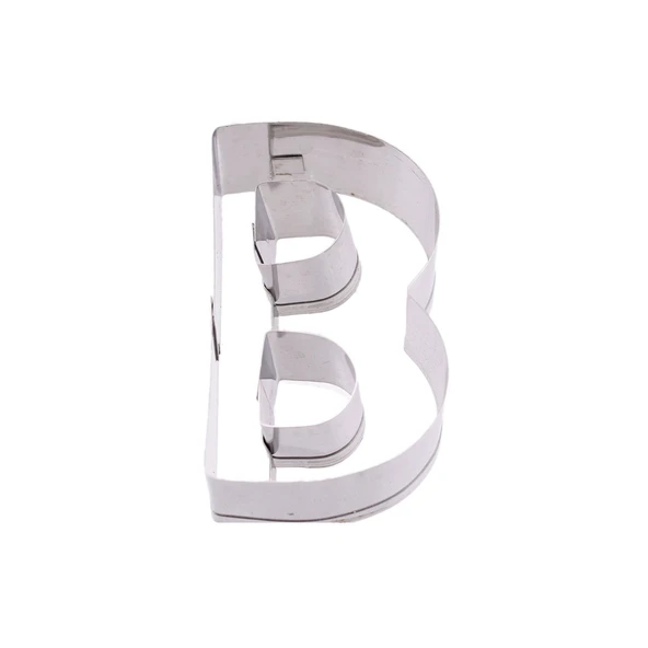 Kek Kurabiye Ve Pasta Kalıbı Metal B Harfİ Büyük Boy Alfabe 8.5 CM - 1