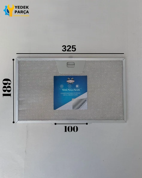 Faber: ICH00SS170A | 325x190mm | Aspiratör & Davlumbaz Tel Yağ Filtresi | Model: 9140120131 - 133.0018.470 | 32,5x19cm