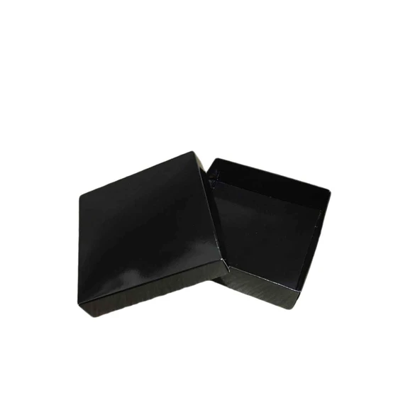 Komple Karton Kutu 10X10x3 CM  (25 Adet )  Siyah - 1