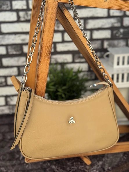 Ghattix Bej Suni Deri Askılı Günlük Kadın El Omuz Çnatası - 2