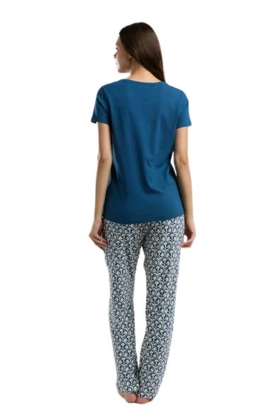 Arnetta Kadın Kısa Kol Pijama Takım 3212S - Resim 3