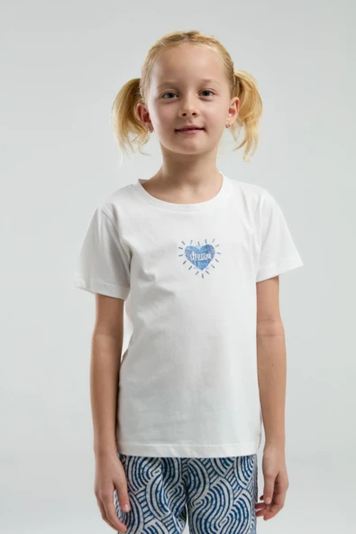 Arnetta Garson Kız Çocuk Dream Shine Bisiklet Yaka Kısa Kollu Pijama Takım - Resim 2