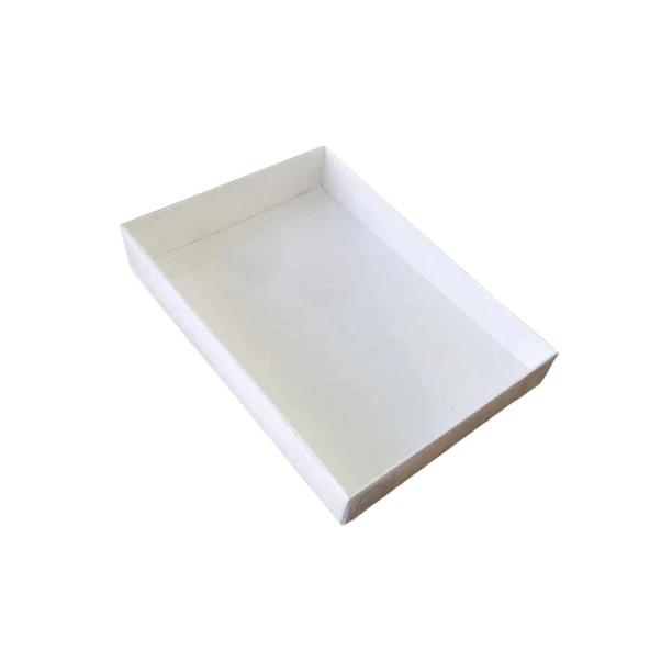 Asetat Kapaklı Karton Yasin Ve Tespih Kutusu 10.5X14.5X2(25 Adet)  Beyaz - 1