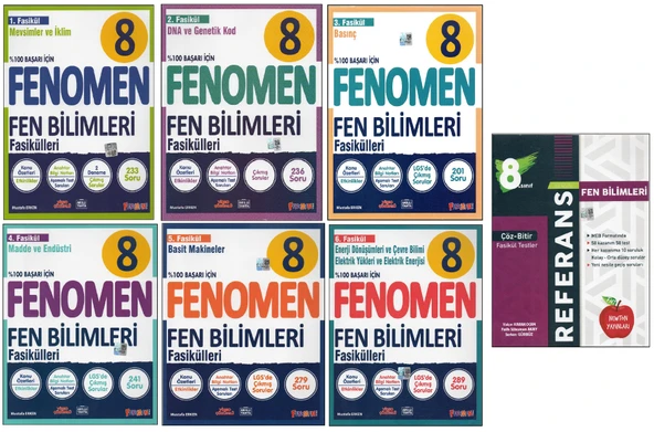 FENOMEN 8.SINIF FEN FASİKÜLERİ+NEWTON REFERANS FEN BİLİMLERİ (7 KİTAP) ürün görseli