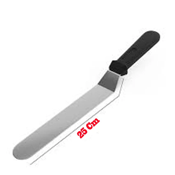 Eğik Pasta Sıvama Spatulası Oval Uçlu B073  25  CM - 2