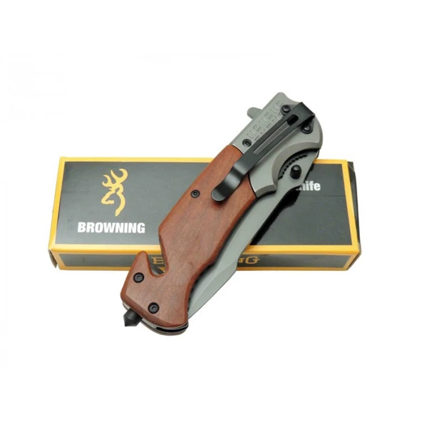 Browning Kurtarma Çakısı Gül Ürün Kodu: DA308 23 CM - Resim 2