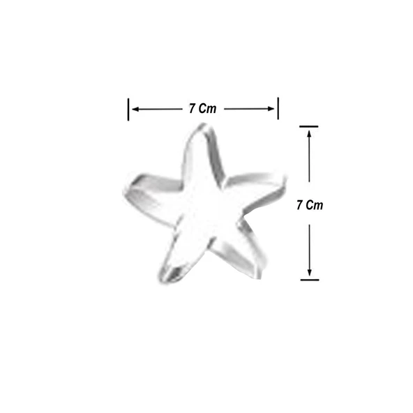 Kek Kurabiye Ve Pasta Kalıbı Metal Şekilli Yıldız Model 7 CM - 2