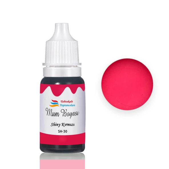 Mum Boyası Sıvı Pigment Boya 20 ML  Shiny Kırmızı - SH30 - 1