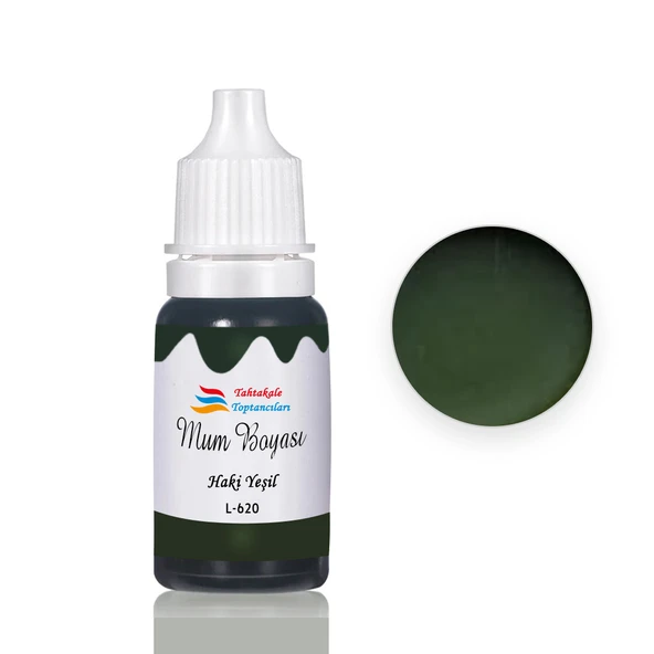 Mum Boyası Sıvı Pigment Boya 20 ML  Haki Yeşil - L620 - 1