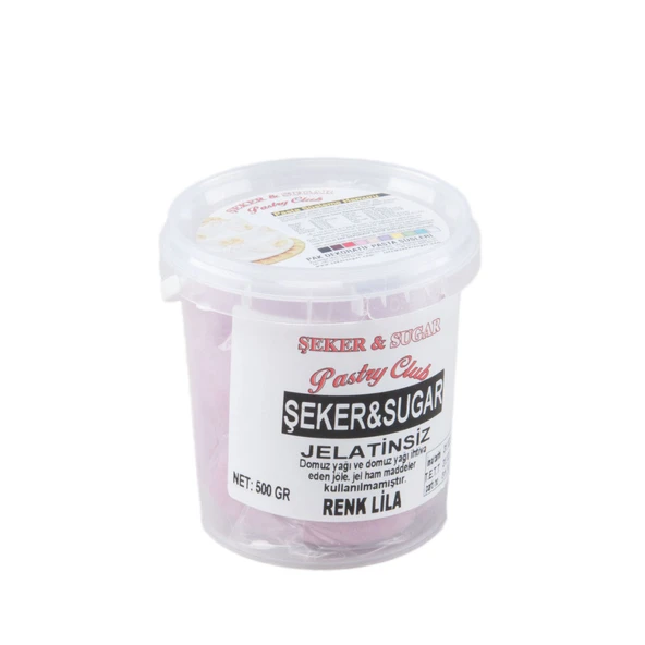 Şeker Sugar Şeker Hamuru Pasta Süsleme Hamuru 500 Gr   Lila - 1
