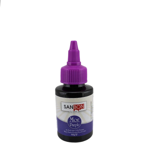 Su Bazlı Likit Sıvı Gıda Boyası  60 GR  Mor - 1