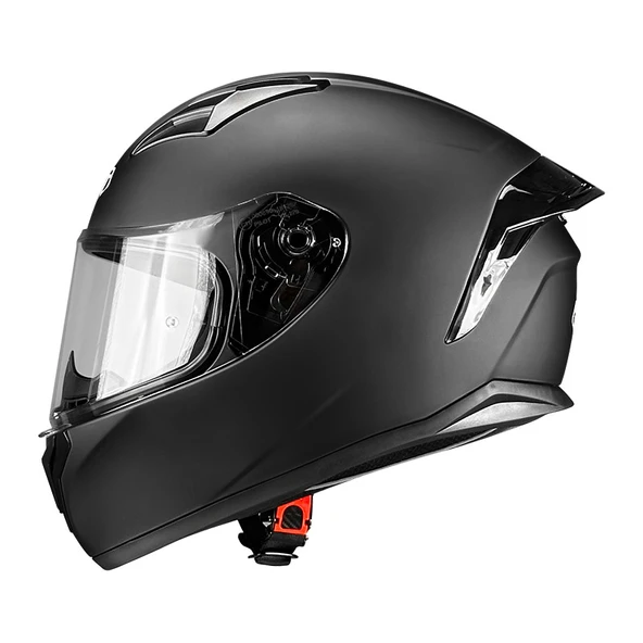 Pilot Flex SV Mat Siyah Kapalı Motosiklet Kaskı - Resim 2