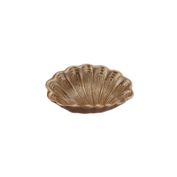Polyester İstiridye Deniz Kabuğu Şekilli 7 CM (25 Adet)  Gold - 1