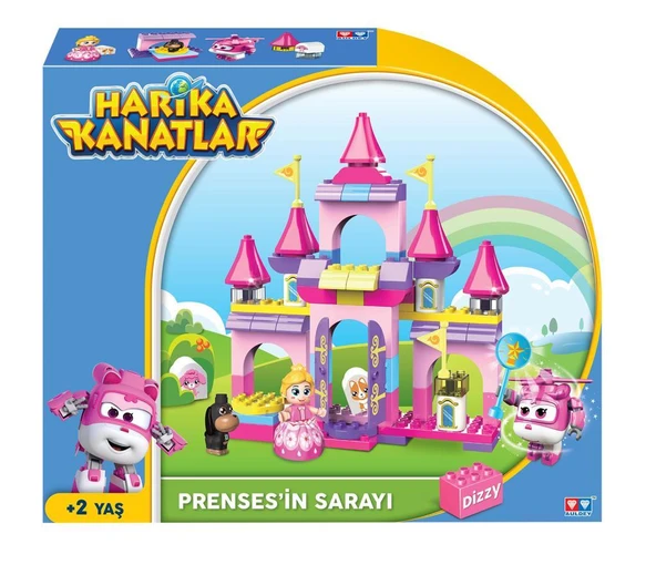 Harika Kanatlar 76 Parça Blok Dizzy'nin Prenses Sarayı  SADECE PAKETİ DEFORMEDİR.