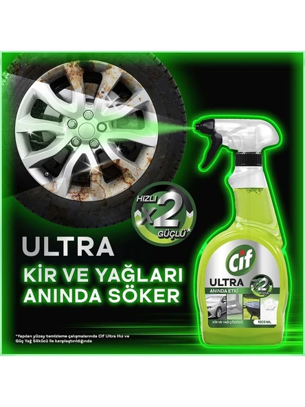 Cif Ultra Anında Etki Kir ve Yağ Çözücü 750 Ml x 2 Adet - Resim 6