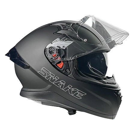 Pilot Snake SV Mat Siyah Kapalı Motosiklet Kaskı - Resim 3