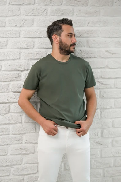 Paul Martin Slimfit Fit Bisiklet Yaka Rayon Kumaş Full Likralı T-shirt - Resim 7
