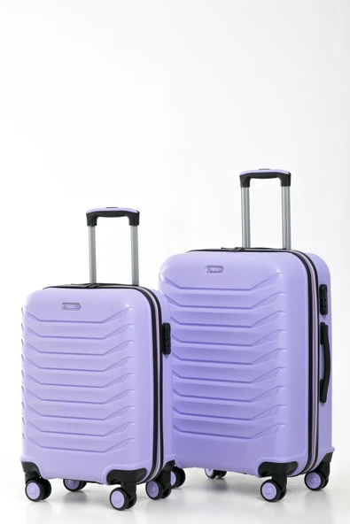 YEFA PP Polipropilen Kırılmaz Kabin & Orta & Büyük ve Makyaj Boy 4'lü Valiz Seti - Resim 2