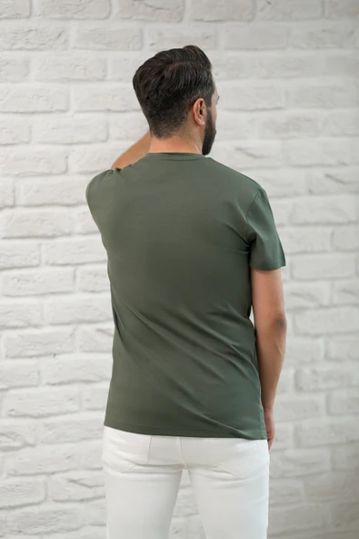 Paul Martin Slimfit Fit Bisiklet Yaka Rayon Kumaş Full Likralı T-shirt - Resim 10