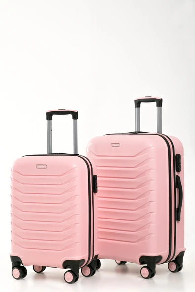 YEFA PP Polipropilen Kırılmaz Kabin & Orta & Büyük Boy 3'lü Valiz Seti - Resim 2