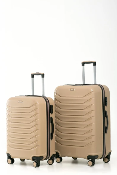 YEFA PP Polipropilen Kırılmaz Kabin & Orta & Büyük Boy 3'lü Valiz Seti - Resim 2