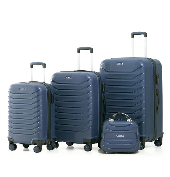 YEFA PP Polipropilen Kırılmaz Kabin & Orta & Büyük ve Makyaj Boy 4'lü Valiz Seti ürün görseli