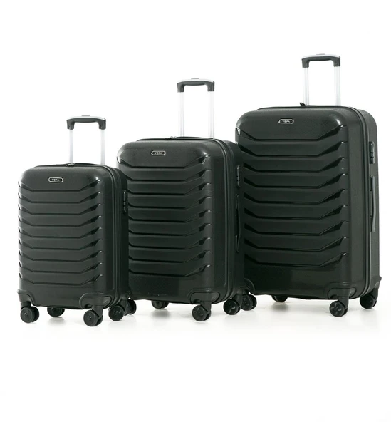 YEFA PP Polipropilen Kırılmaz Kabin & Orta & Büyük Boy 3'lü Valiz Seti ürün görseli