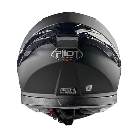 Pilot Snake SV Mat Siyah Kapalı Motosiklet Kaskı - Resim 4