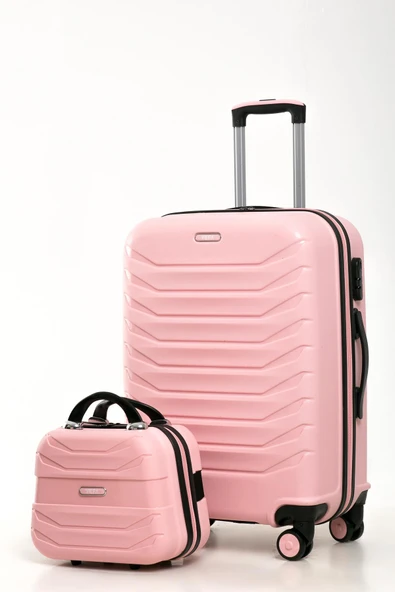 YEFA PP Polipropilen Kırılmaz Kabin & Orta & Büyük ve Makyaj Boy 4'lü Valiz Seti - Resim 7