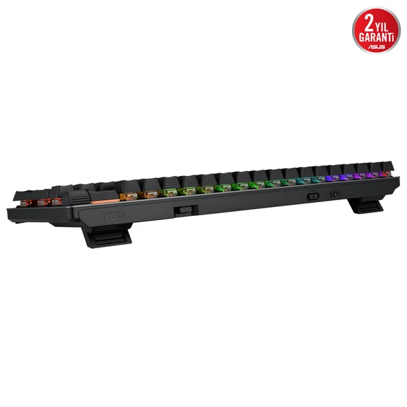 ASUS ROG CLAYMORE II/RX RED/PBT/UK AURA SYNC RGB BILEK DESTEGI MEKANIK OYUNCU KLAVYE ROG RX RED SWITCH INGILIZCE - 2