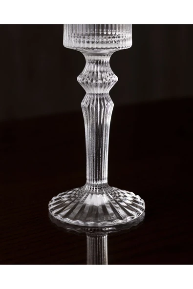 Paris 4'lü Şampanya Kadehi Seti - 210 ml - Şeffaf - Resim 3