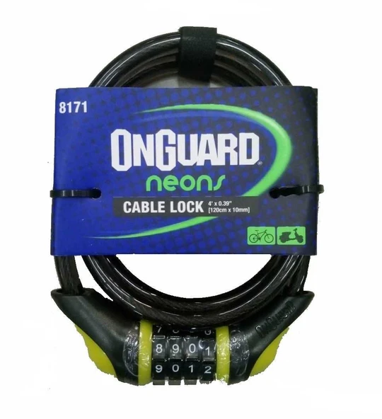 ONGUARD 8171 10X120 NEON COMBO ŞİFRELİ KİLİT ürün görseli 1