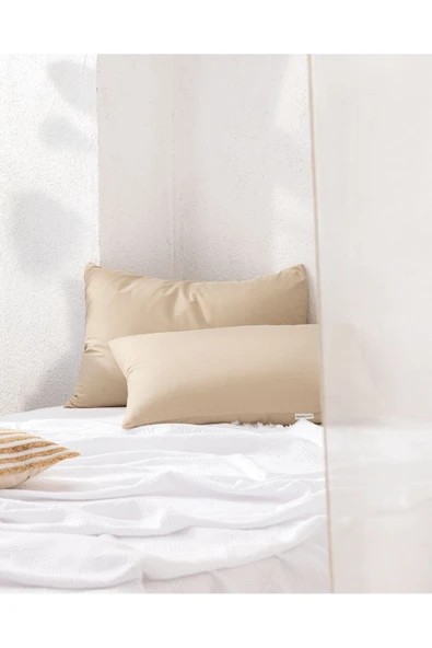Manon 2'li Yastık Kılıfı Seti - Koyu Bej ürün görseli 1